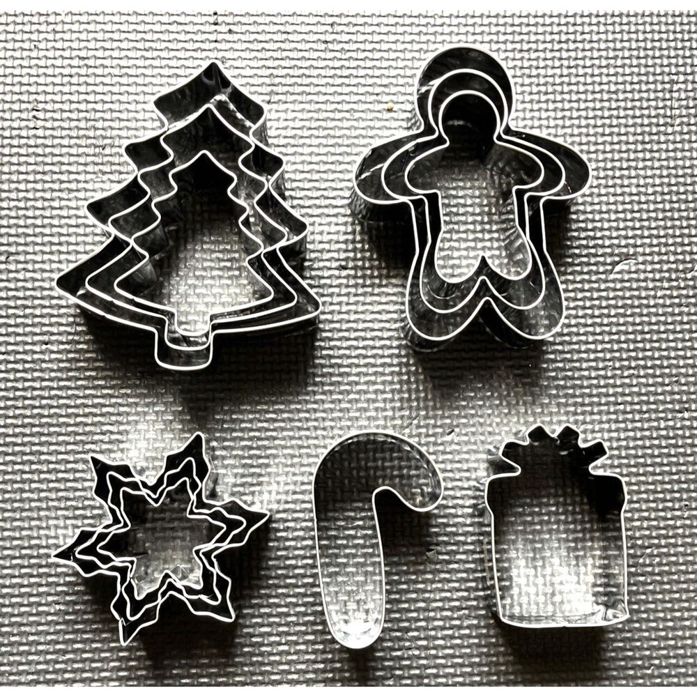 Mumsung Home Christmas Cookie Cutter Set 11 Piece Tree Snowflake Gingerbread